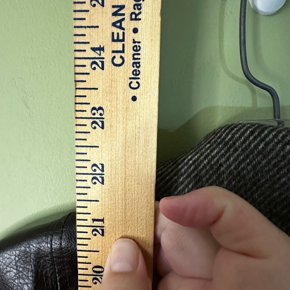 Anthropologie Sz XXS Faux Leather Jacket Brown Moto Cropped Lined Edgy Chic - Picture 6 of 9